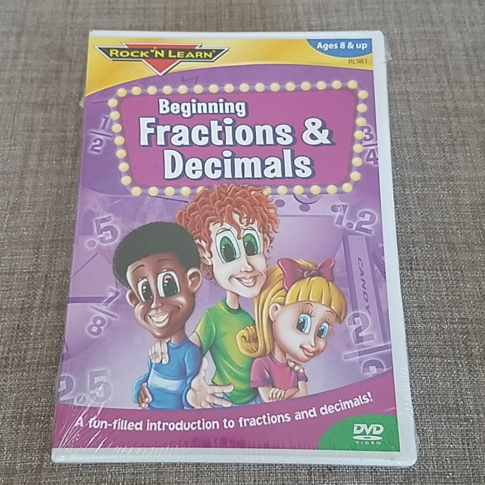 NEW Beginning Fractions & Decimals DVD